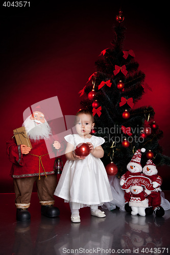Image of little baby, xmas