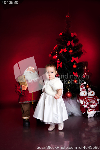Image of little baby, xmas