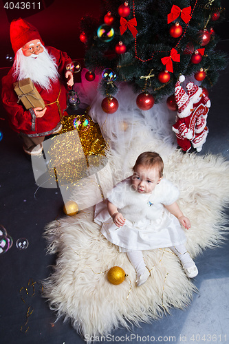 Image of little baby, xmas