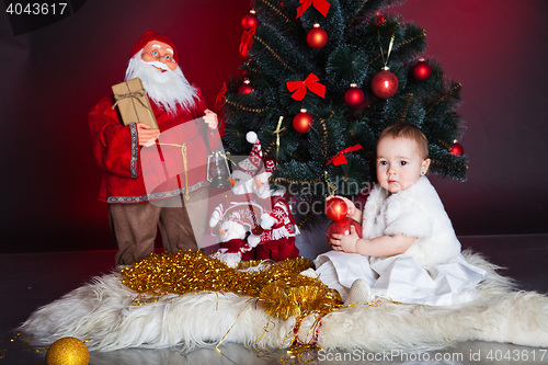 Image of little baby, xmas