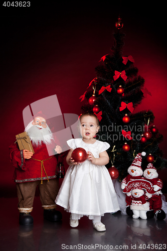 Image of little baby, xmas