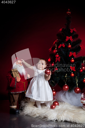 Image of little baby, xmas