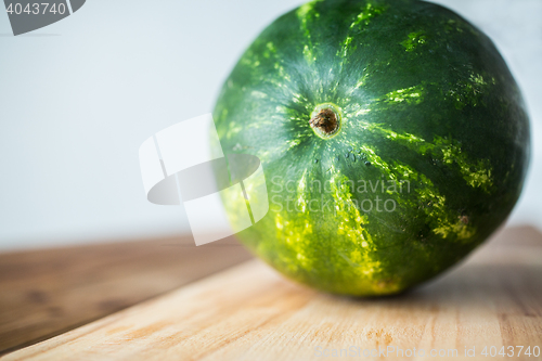 Image of close up of watermelon on cutting board