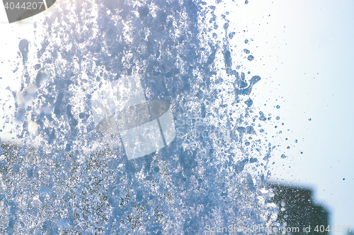 Image of The gush of water of a fountain