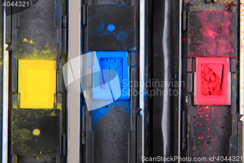 Image of color cmyk toners