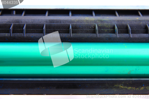 Image of detail of printer laser roller