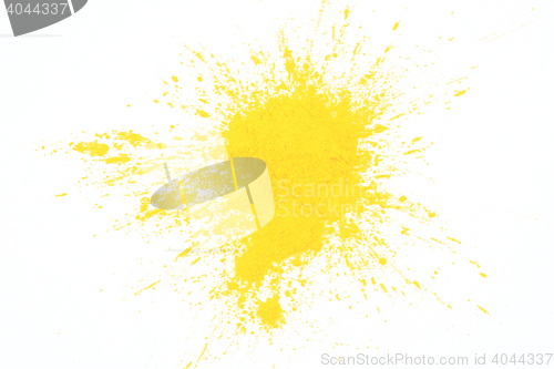 Image of yellow toner powder