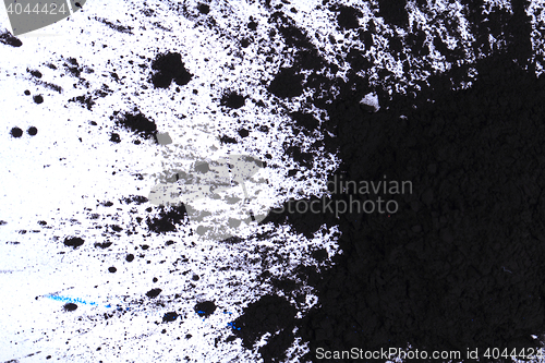 Image of black(key) toner powder