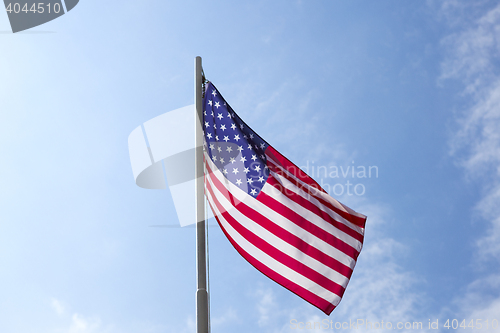 Image of Flag of United States on a flagpole