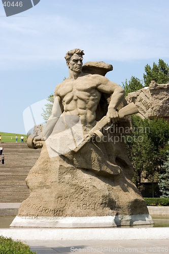 Image of World War II Memorial in Volgograd Russia