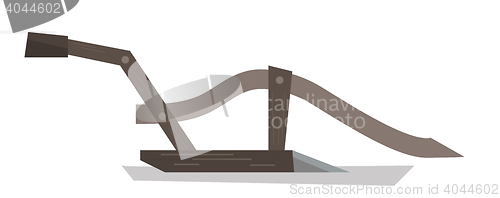 Image of Agricultural manual plow vector illustration.