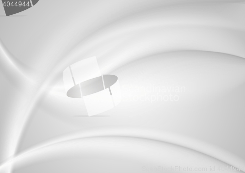 Image of Abstract smooth grey pearl waves background