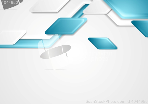 Image of Abstract blue grey corporate tech background