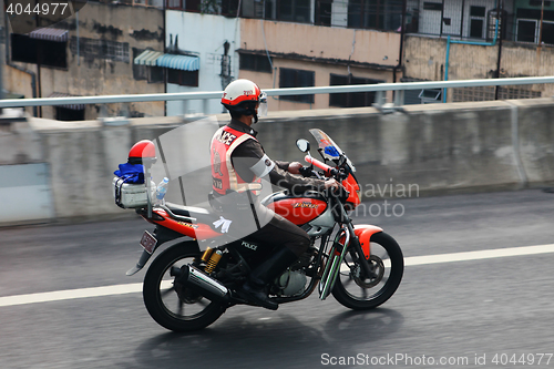 Image of Police patrols on motorbike