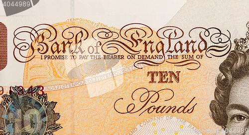 Image of Pound currency background - 10 Pounds