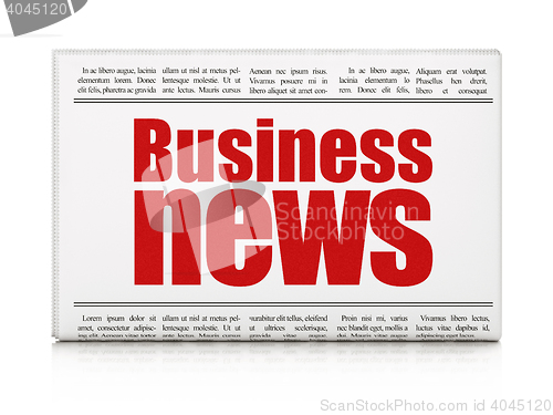 Image of News concept: newspaper headline Business News
