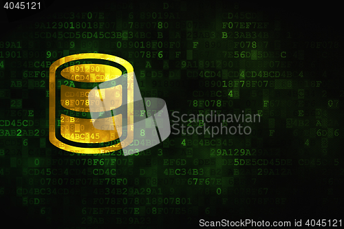 Image of Software concept: Database on digital background