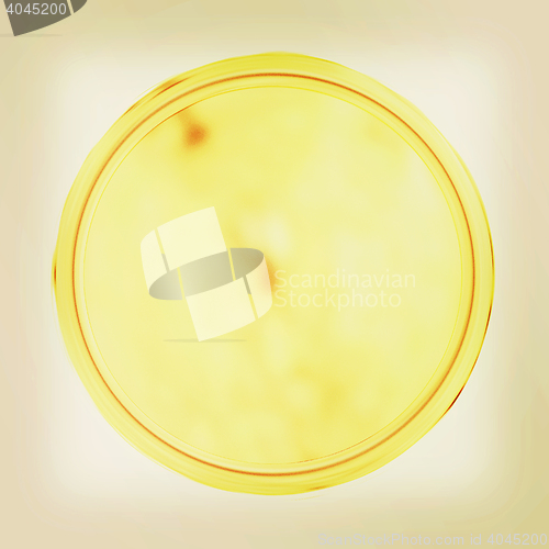 Image of Golden Web button isolated on white background. 3D illustration.