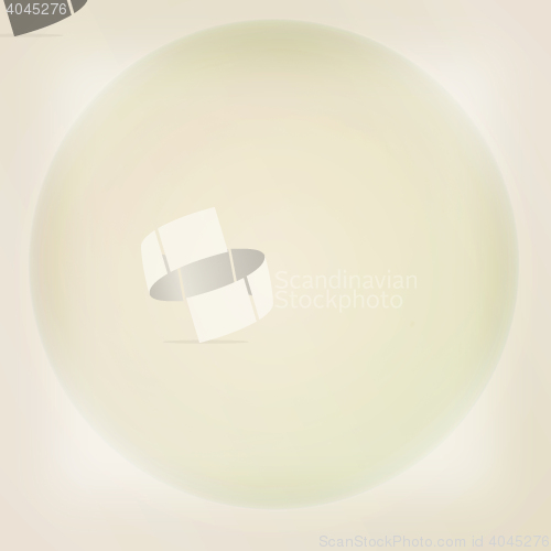 Image of sphere button. 3D illustration. Vintage style.