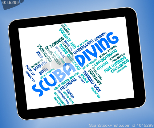 Image of Scuba Diving Represents Marine Text And Scubadiving