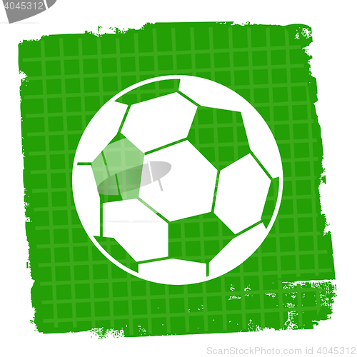 Image of Football Icon Means Player Soccer And Symbol