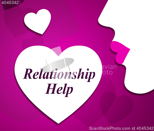 Image of Relationship Help Shows Find Love And Adoration