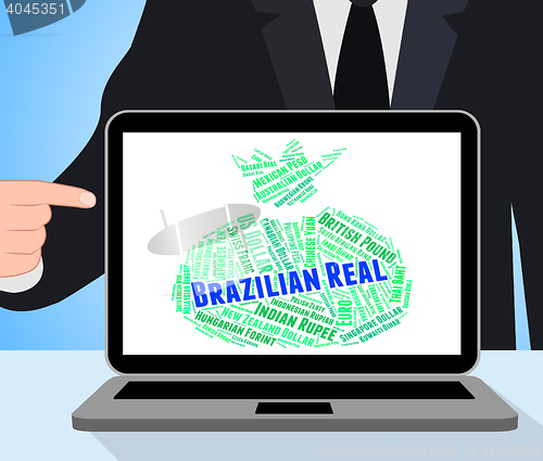 Image of Brazilian Real Indicates Forex Trading And Broker