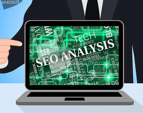 Image of Seo Analysis Shows Search Engines And Analytic