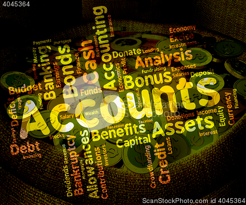 Image of Accounts Words Means Balancing The Books And Accounting