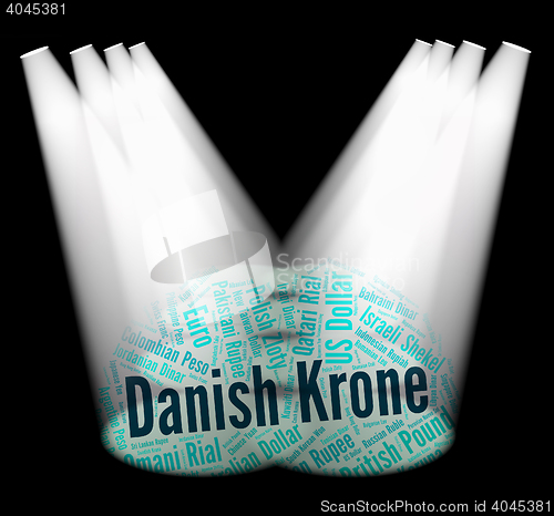 Image of Danish Krone Represents Foreign Currency And Banknote