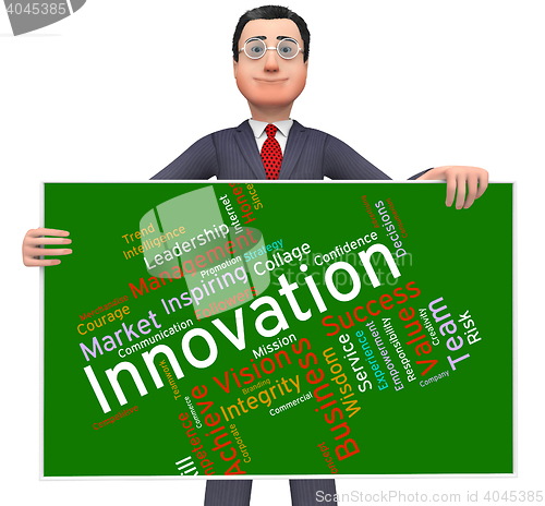 Image of Innovation Words Indicates Transformation Creative And Innovate