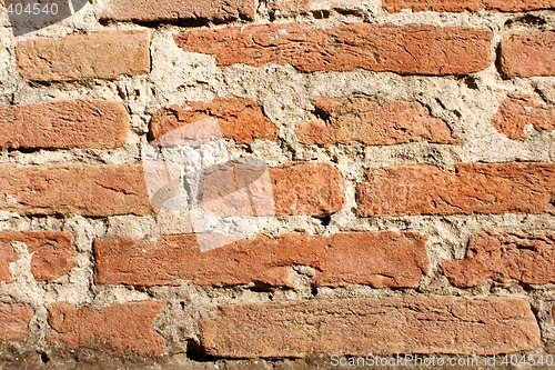 Image of Red bricks wall