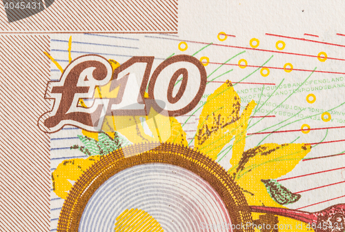 Image of Pound currency background - 10 Pounds