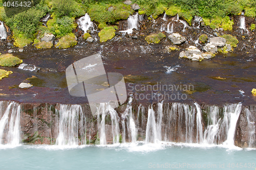 Image of Hraunfossar waterfalls in Iceland