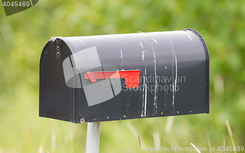 Image of Rural mailbox on a metal post