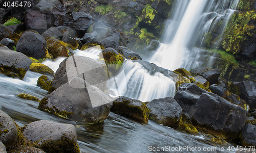 Image of Close-up view of a water fall