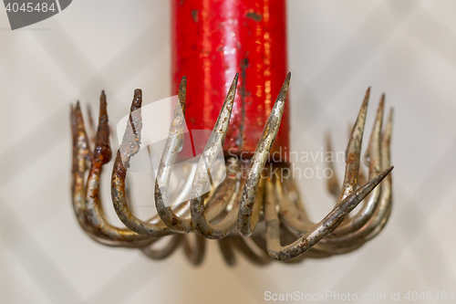 Image of Old rusted fishing hook - Close-up