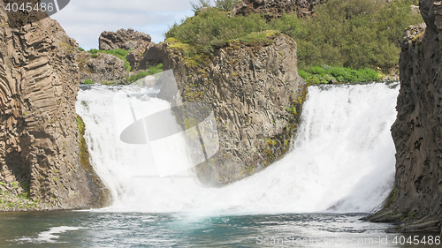 Image of Close-up view of a water fall