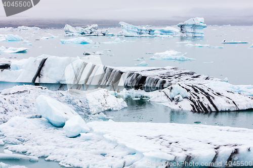 Image of Jokulsarlon is a large glacial lake in southeast Iceland