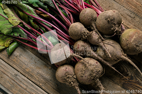 Image of Beets with green leaves