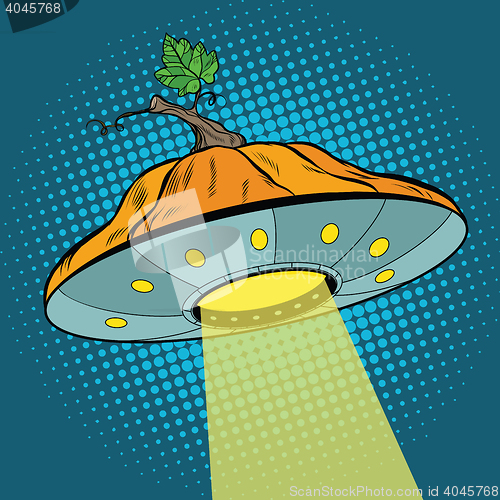 Image of Pumpkin Halloween UFO