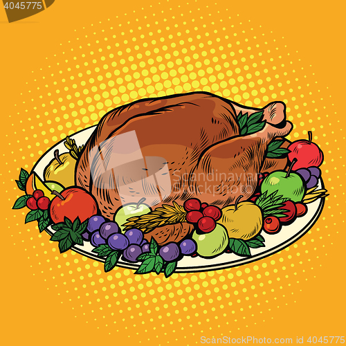 Image of Fried Turkey dish on Thanksgiving day