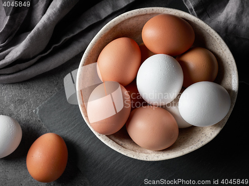 Image of bowl of various eggs