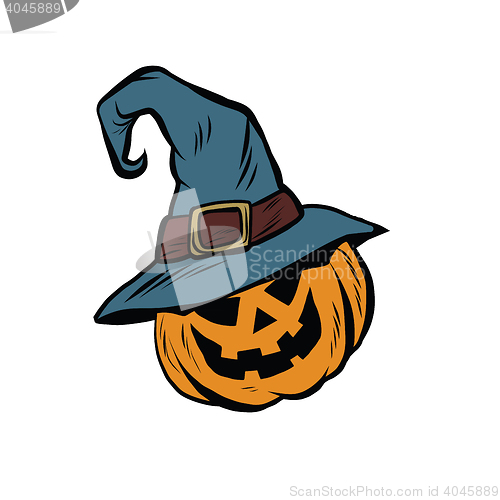 Image of Funny Halloween pumpkin hat pilgrim