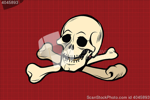 Image of Jolly Roger. The skull and crossbones