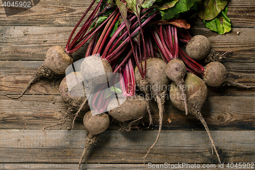 Image of Overhead view of a beets