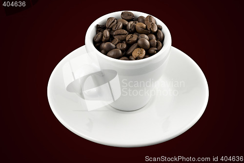 Image of Classic white espresso cup with clipping path