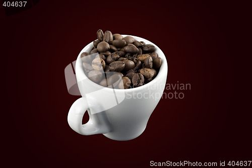 Image of Classic white espresso cup with clipping path