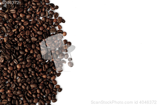 Image of coffee grains,abstract, dark