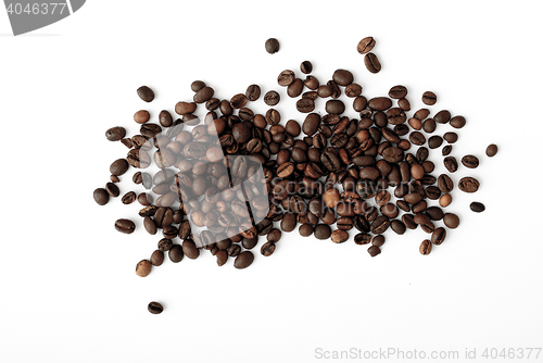 Image of coffee grains,abstract, dark